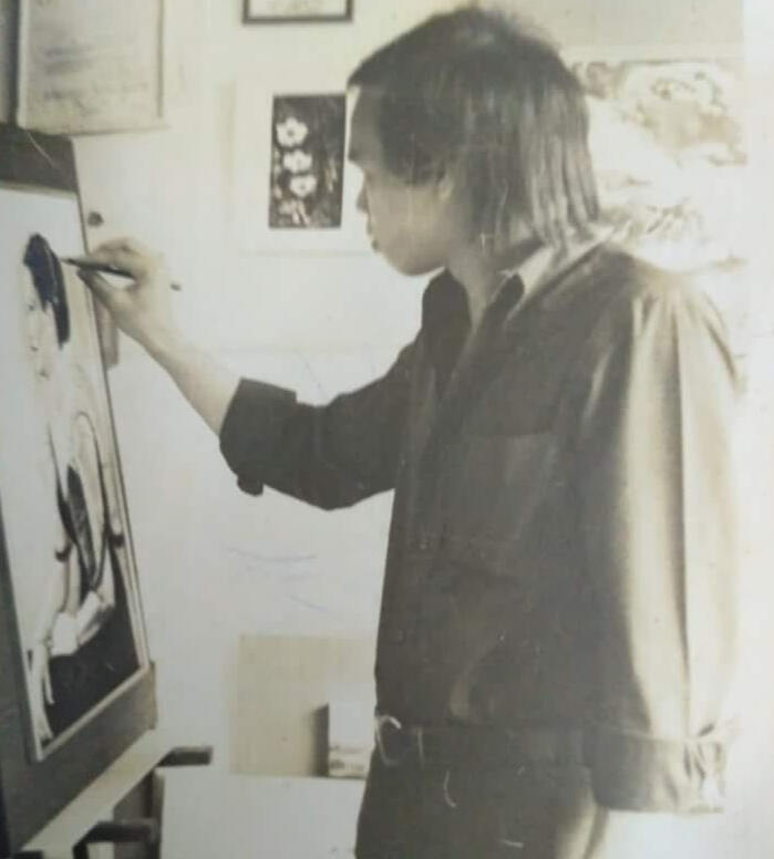 The Artist at work