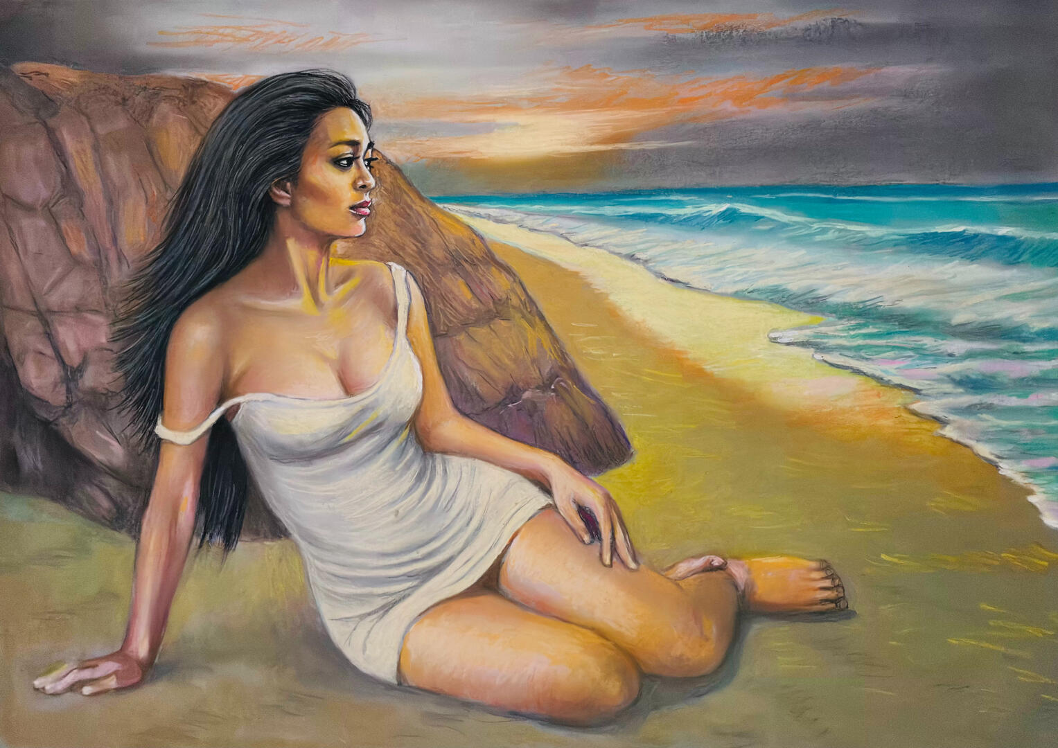 Girl on the Shore